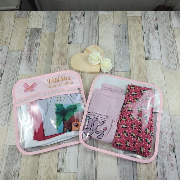 Kit Saco de Roupa Limpa e Suja Personalizado Impermeável