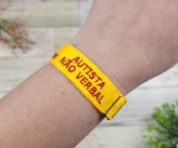 Pulseira de Identificação com Alerta Médico - Amarelo
