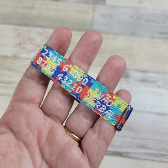 Pulseira de Identificação Infantil Autismo Tea - Branca