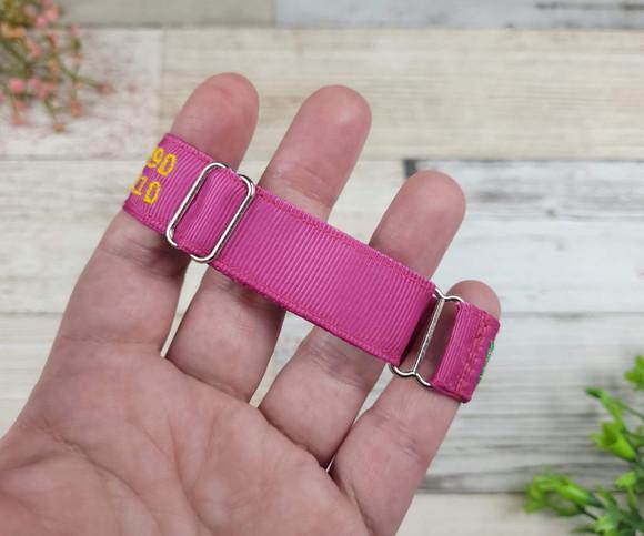 Pulseira de Identificação Personalizada - Rosa Pink