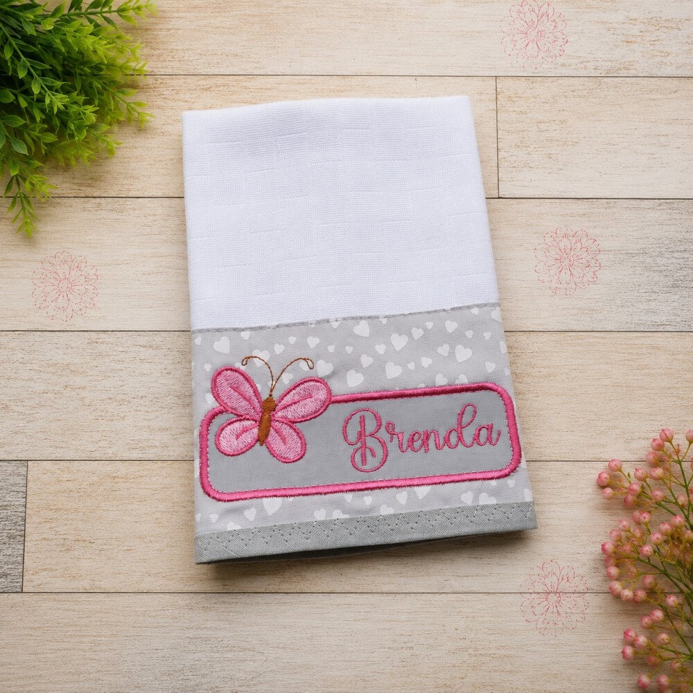 Kit fralda de Boca com Necessaire Organizadora Personalizadas com
