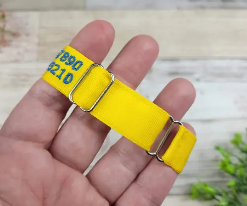 Pulseira de Identificação Personalizada - Amarela