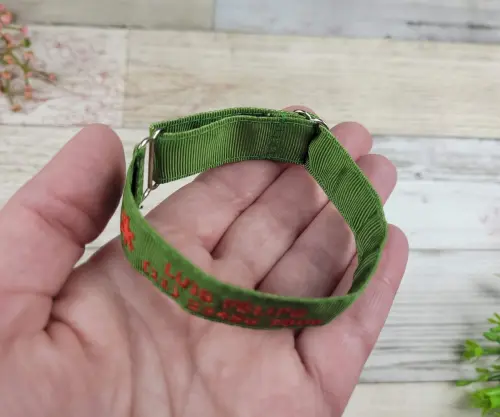 Pulseira de Identificação com Alerta Médico - Verde Musgo