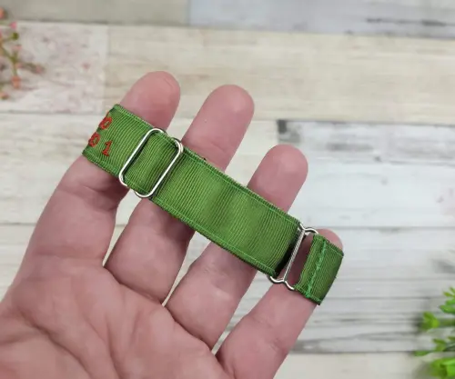 Pulseira de Identificação com Alerta Médico - Verde Musgo