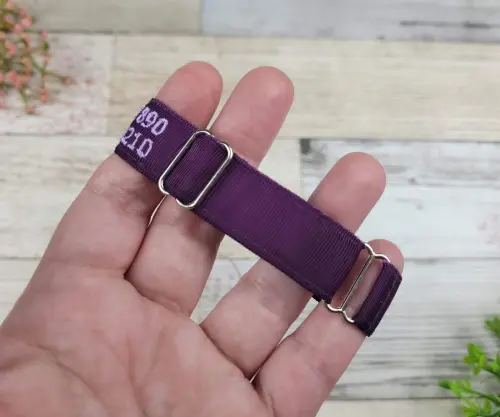Pulseira de Identificação Personalizada - Roxa