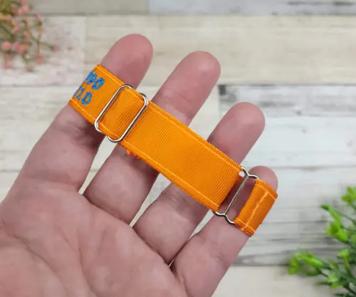 Pulseira de Identificação Personalizada - Laranja