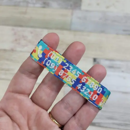 Pulseira de Identificação Infantil Autismo Tea - Branca
