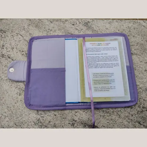 Capa Caderneta de Vacinação Personalizada Bordada