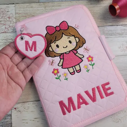 Capa Caderneta de Vacinação Personalizada Bordada