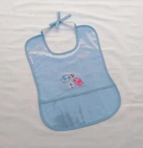 Babeiro Geriátrico Plastificado Bordado