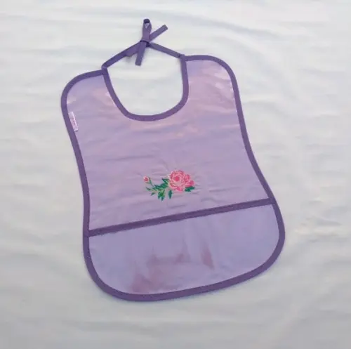 Babeiro Geriátrico Plastificado Bordado