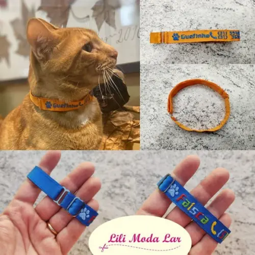 Coleira de Identificação Personalizada para Gato