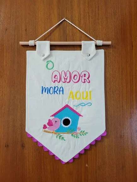 Enfeite de Porta - Flâmula Decorativa