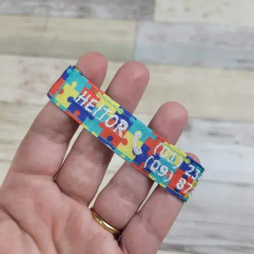 Pulseira de Identificação Infantil Autismo Tea - Branca