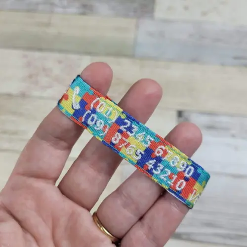 Pulseira de Identificação Infantil Autismo Tea - Branca
