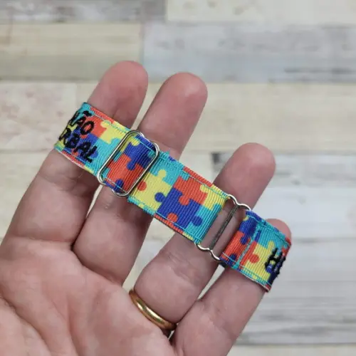 Pulseira de Identificação Infantil Autismo Tea - Preta