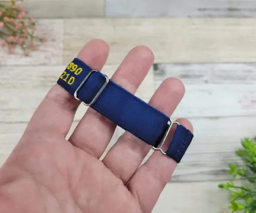 Pulseira de Identificação Personalizada - Azul Marinho