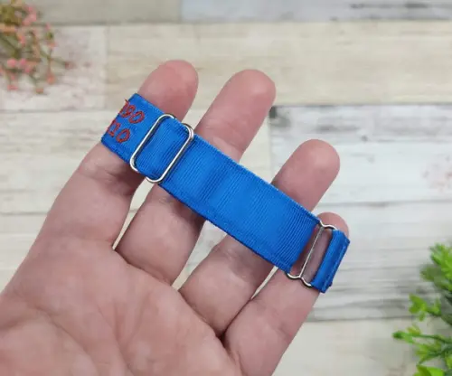 Pulseira de Identificação Personalizada - Azul Royal