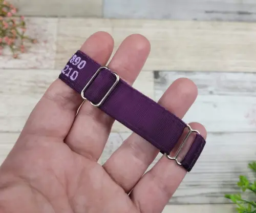 Pulseira de Identificação Personalizada - Roxa