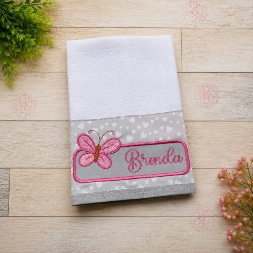 Kit fralda de Boca com Necessaire Organizadora Personalizadas com