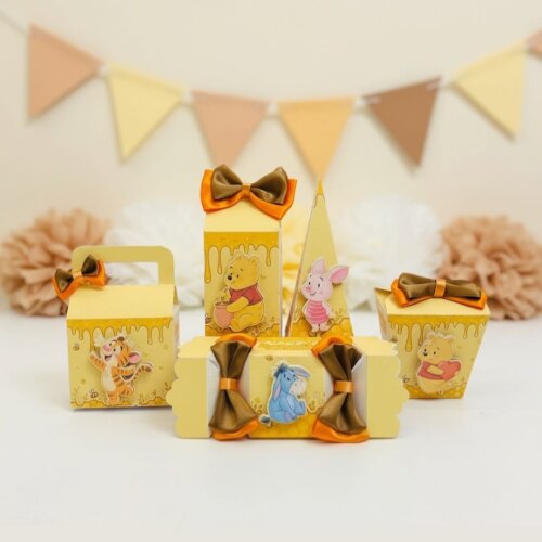 10 Caixinhas personalizadas para festa - Pooh