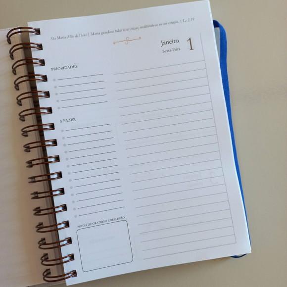 Agenda Católica 2027 Personalizada Nossa Senhora A5 Fé