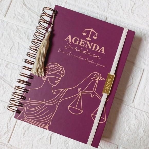 Agenda Jurídica 2026 Personalizada com Nome