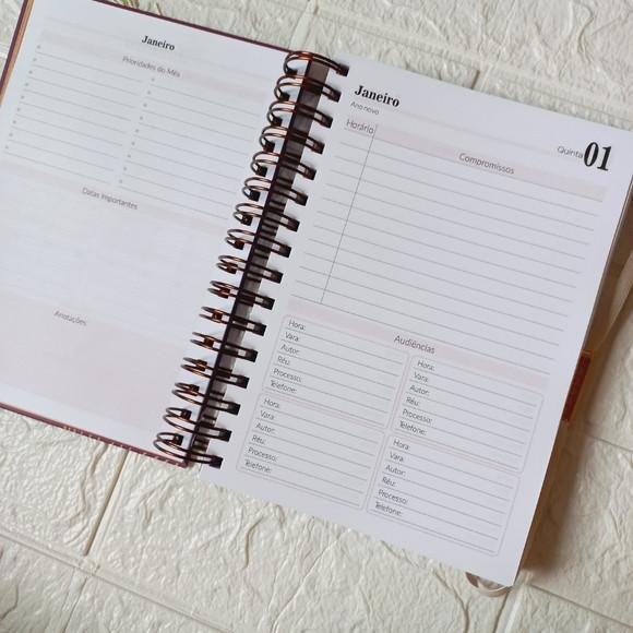 Agenda Jurídica 2026 Personalizada com Nome - Capa Deusa