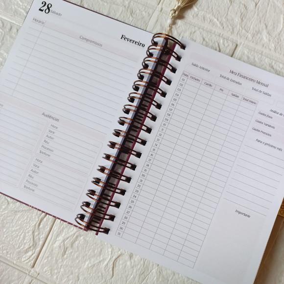 Agenda Jurídica 2026 Personalizada com Nome - Capa Deusa