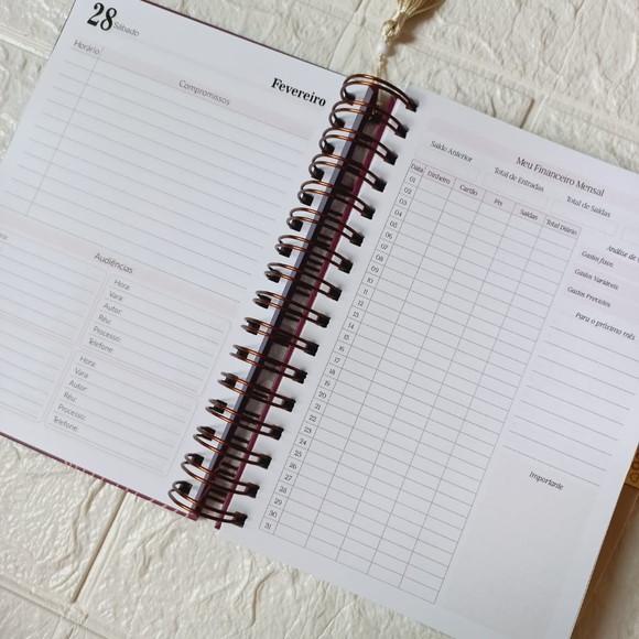 Agenda Jurídica 2026 Personalizada com Nome Masculina