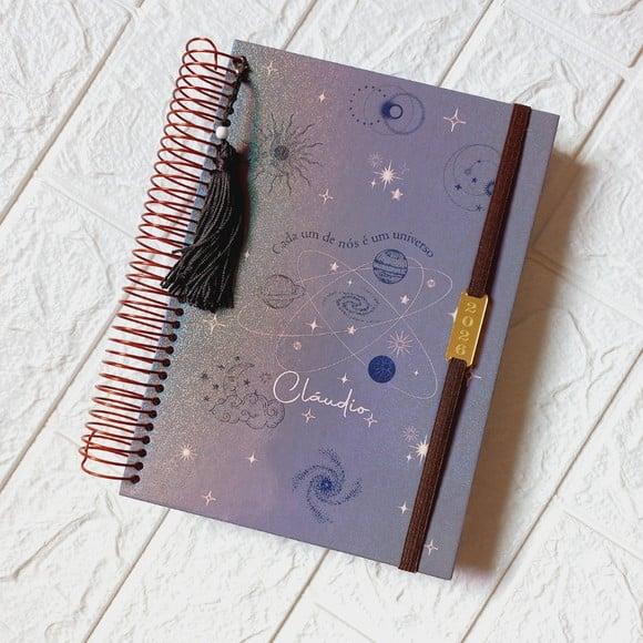 Agenda Mística 2026 Clássica A5 Astrologia Holográfica