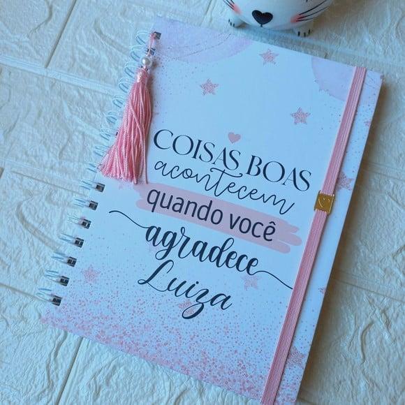 Caderno da Gratidão Personalizado com Nome | Diário de Gratidã