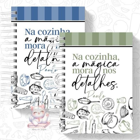 Caderno de Receitas Da(o) Chef - Feminino e Masculino