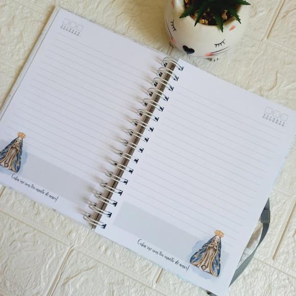 Caderno A5 Personalizado Nossa Senhora Aparecida para Anotações