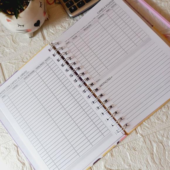 Caderno Controle Financeiro A5 Personalizado para Organização