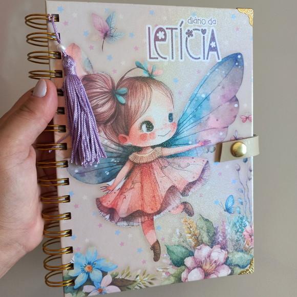 Diário Infantil Personalizado com Nome Presente Fofo A5