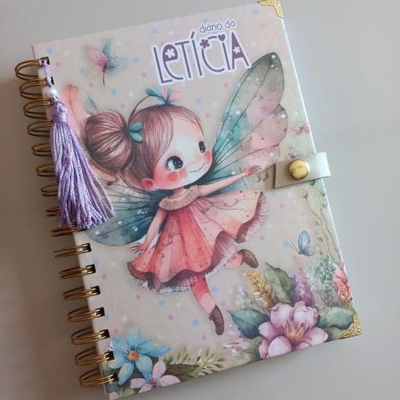 Diário Infantil Personalizado com Nome Presente Fofo A5