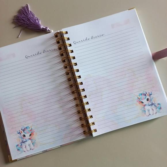 Diário Infantil Personalizado com Nome Presente Fofo A5