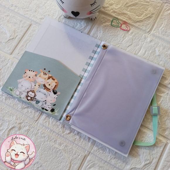 Kit Caderneta de Vacina, Livro do Bebê e Porta Documentos
