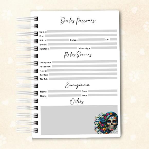 Planner Diário Caveira Mexicana 02