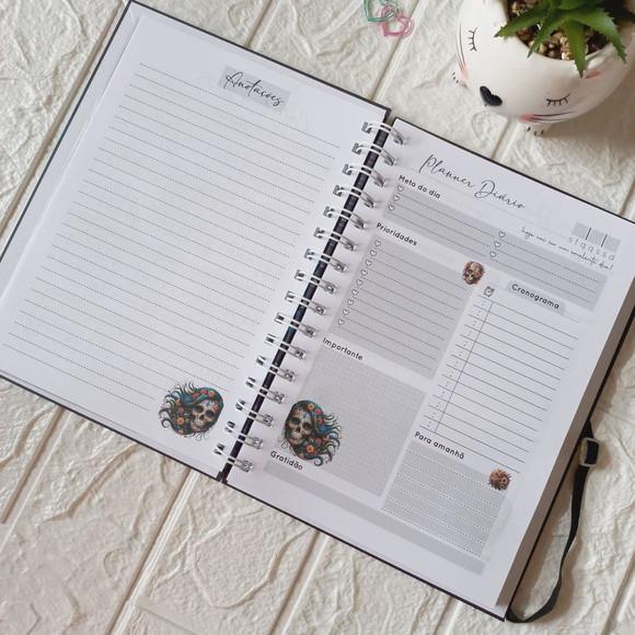 Planner Diário Caveira Mexicana 01