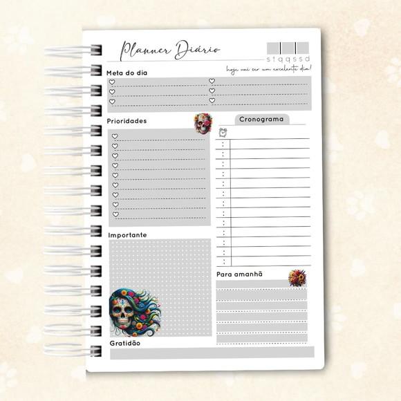 Planner Diário Caveira Mexicana 02
