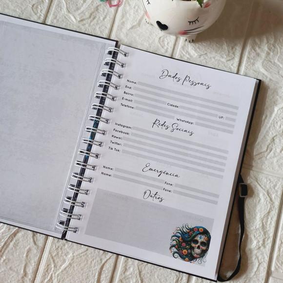 Planner Diário Caveira Mexicana 01
