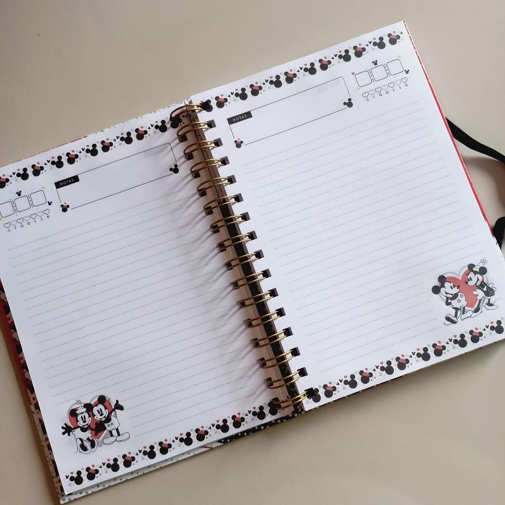 Caderno Mickey Vintage Retrô Personalizado