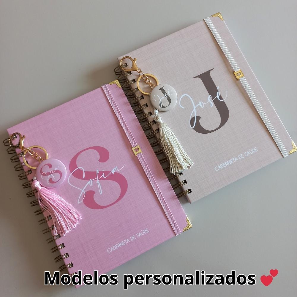 Caderneta de Saúde Personalizada Bebê com Nome Luxo