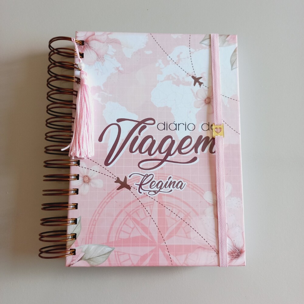 Diário de Viagem Personalizado A5 | Planner de Viagem com Fotos