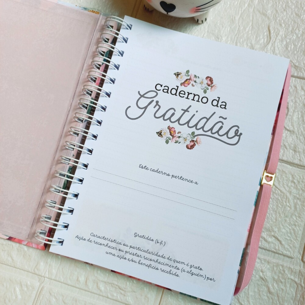 Caderno da Gratidão Personalizado com Nome | Diário de Gratidã