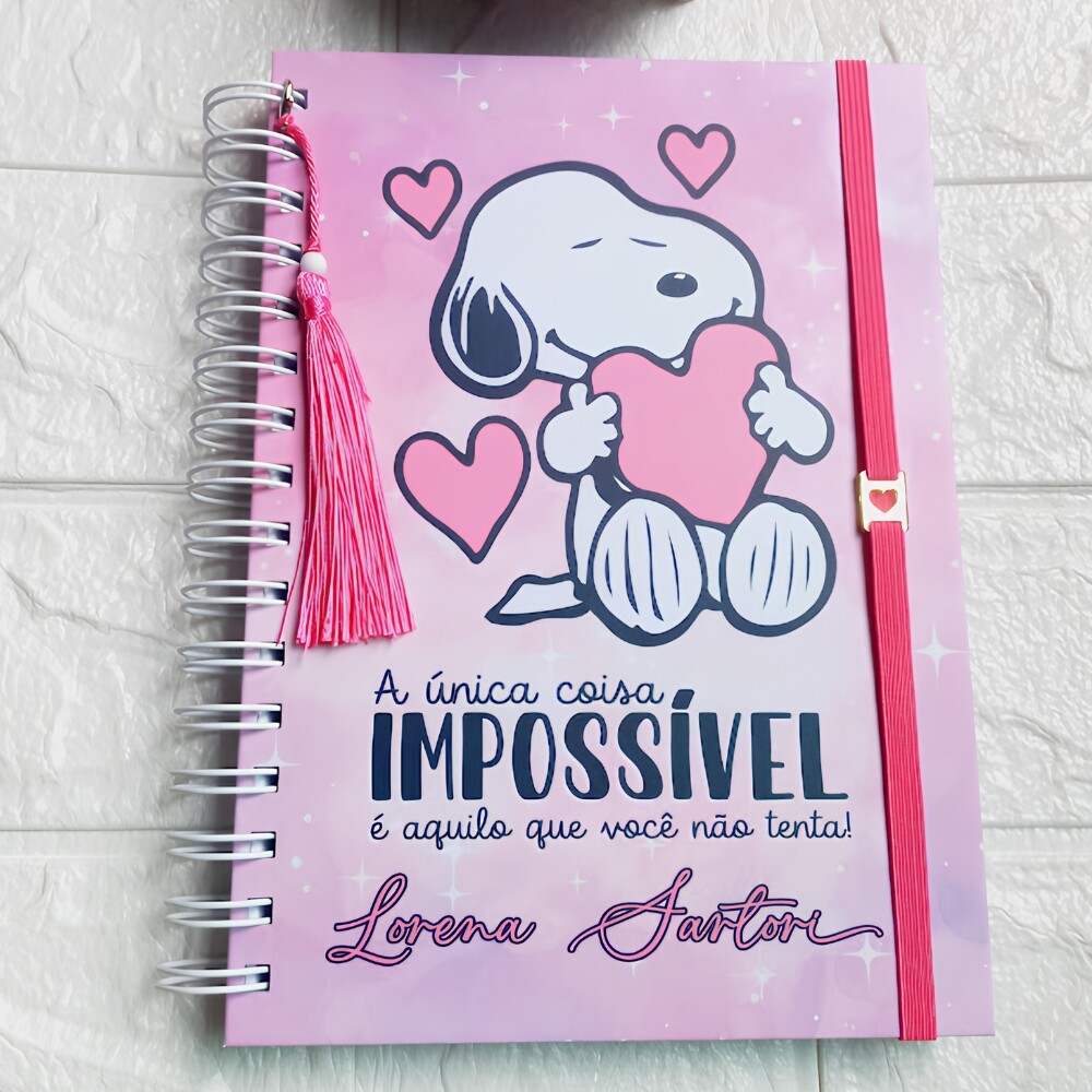 Planejador Diário Personalizado Snoopy