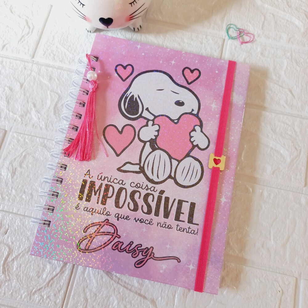 Planejador Diário Personalizado Snoopy