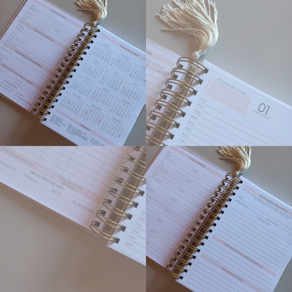 Agenda 2027 Personalizada A5 com Nome | Agenda Datada Minimalista